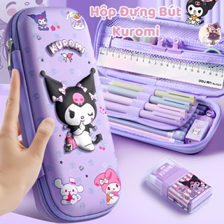 Hộp Đựng Bút 3D Hình Kuromi /Melody/ Cinnamonroll Dễ Thương - Hộp Đựng Bút Nhiều Ngăn Cho Bé Đi Học Đựng Bút, Đựng Thước