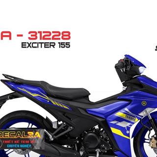 Tem trùm Exciter 155 Chỉ DECAL 3A
