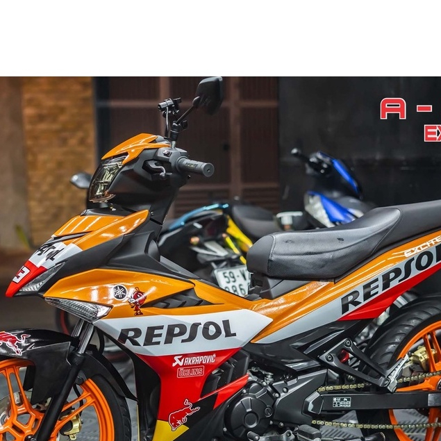 Tem trùm Exciter 150 REPSOL DECAL 3A