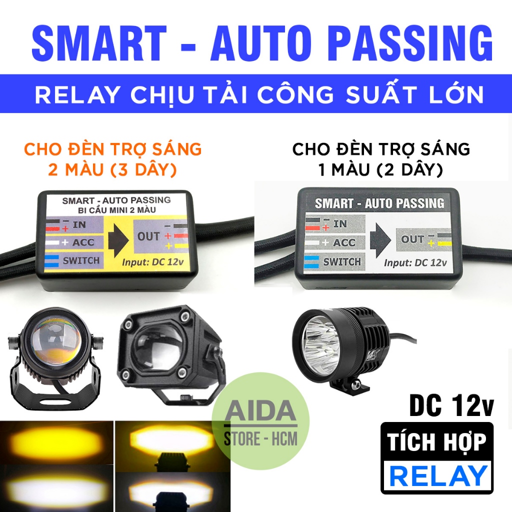 Mạch Smart Auto Passing (SAP) with Relay cho đèn trợ sáng