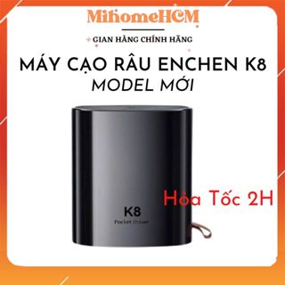 [CHÍNH HÃNG] Máy cạo râu Enchen K8 đầu cạo 2D chống nước, 18 lưỡi dao tự mài - BH 6 THÁNG