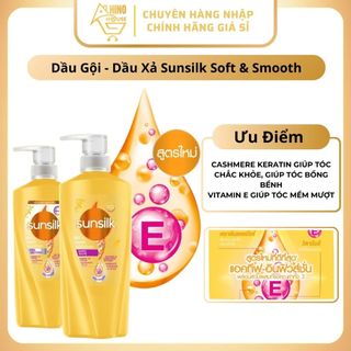Dầu Gội Sunsilk (370 - 400ml) Thái Lan Chăm Sóc, Nuôi Dưỡng Tóc, Suôn Mượt Óng Ả - Hinohouse