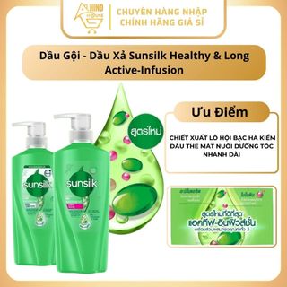 Dầu Gội Sunsilk (370 - 400ml) Thái Lan Chăm Sóc, Nuôi Dưỡng Tóc, Suôn Mượt Óng Ả - Hinohouse