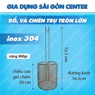 Lòng/ rổ trụng hầm xương nấu nước phở nước lèo inox 304 PHÚC HƯNG PHÁT kích thước dài 52cm