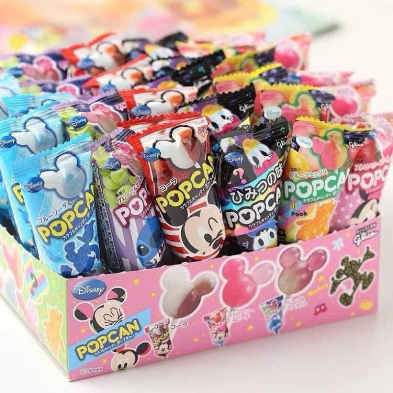 <HSD 8/2025> KẸO MÚT POPCAN MICKEY NHẬT BẢN ĐỦ VỊ