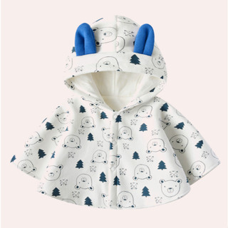 Áo Choàng Cicini Lót Lông, Nỉ Hai Lớp Dành Cho Bé Trai Bé Gái Mùa Đông Mã T83