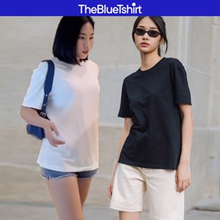 TheBlueTshirt - Áo thun trơn nữ tay ngắn phom dài nhiều màu - Boyfriend Tee 100% Natural Cotton - Women