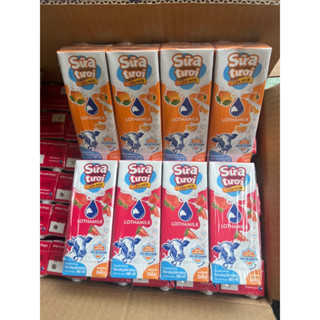 Hsd:19/7/2025Thùng 48 hộp sữa chua uống lên men tiệt trùng Lothamilk hương dâu/cam/ ổi hồng 180ml