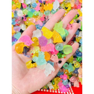 Charm Động Vật Mini Phát Sáng Siêu Dễ Thương, Đồ Chơi Dạ Quang DIY
