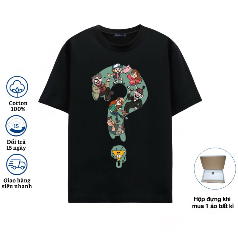 Áo Thun Unisex “Dấu Hỏi Chấm” Gravity Falls | Disney