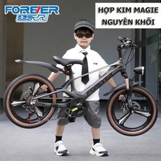 Xe đạp thể thao FOREVER chính hãng, 2 PHUỘC thủy lực, thắng đĩa kép Khung Vành Đúc Magie siêu nhẹ dành cho bé 6-15 tuổi