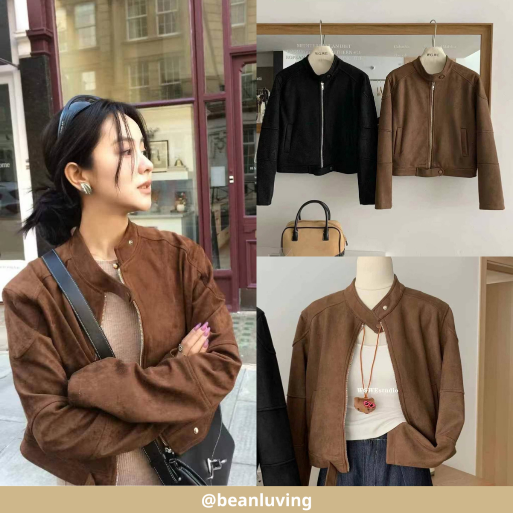 𝐛𝐞𝐚𝐧𝐥𝐮𝐯𝐢𝐧𝐠 | ÁO CÚC DA LỘN 2 LỚP LÓT LỤA CHUẨN TAG WG.WE MÃ 2355