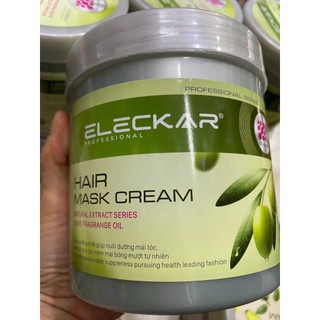 Dầu xả tóc olive Elecka 1000ml - Hấp dầu OLIVE Eleckar mẫu mới - Kem ủ