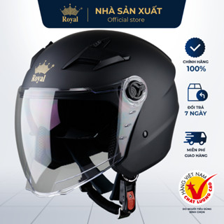 [NHÀ SẢN XUẤT] Mũ Bảo Hiểm 2 Kính Cao Cấp  Royal M268, Nón Bảo Hiểm Royal Chính Hãng Mũ  3/4 Bảo Hành 12 Tháng