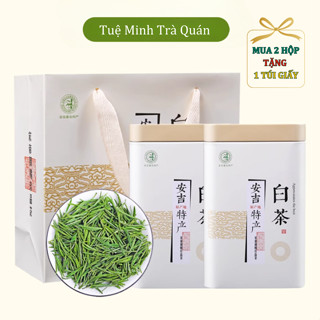 An cát bạch trà - trà xanh trung quốc, hộp trà biếu 125g