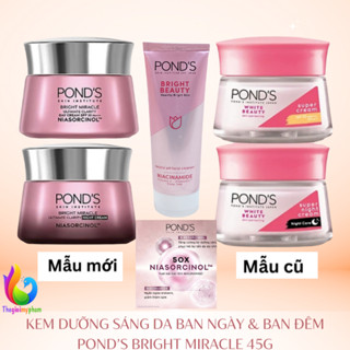 Kem Dưỡng Pond's Pond Ngày, Đêm Trắng Hồng 45g Hoặc Sữa Rửa Mặt Pond's 100g