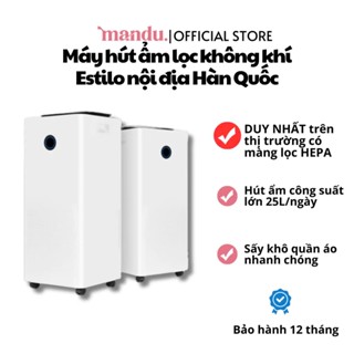 Máy hút ẩm lọc không khí Estilo Hàn Quốc, công suất lớn, lọc bụi mịn, khử mùi hôi, sấy khô quần áo