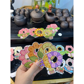 Set Giấy Bọc Thẻ Cài Kẹo Mút Họa Tiết Hoạt Hình Dễ Thương Làm Quà Tặng Crush Người Thương Siêu Đáng Yêu