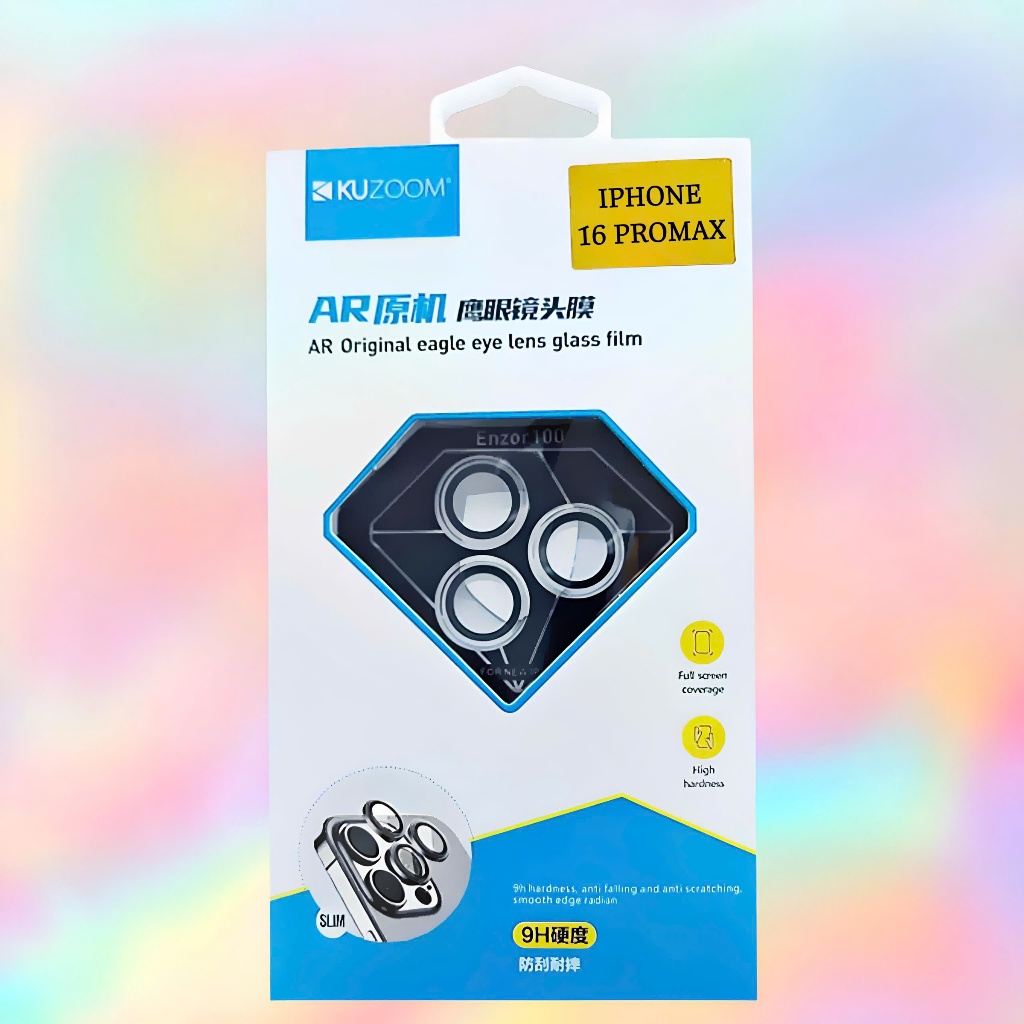 Cường lực camera IP 16 Series thương hiệu Kuzoom (Hàng chính hãng)