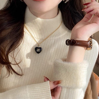 [ẢNH THẬT] SẴN Áo len lót lông siêu âm cổ tròn bo cao 3p siêu ấm mùa đông màu trơn co giãn 40-70kg nữ sinh