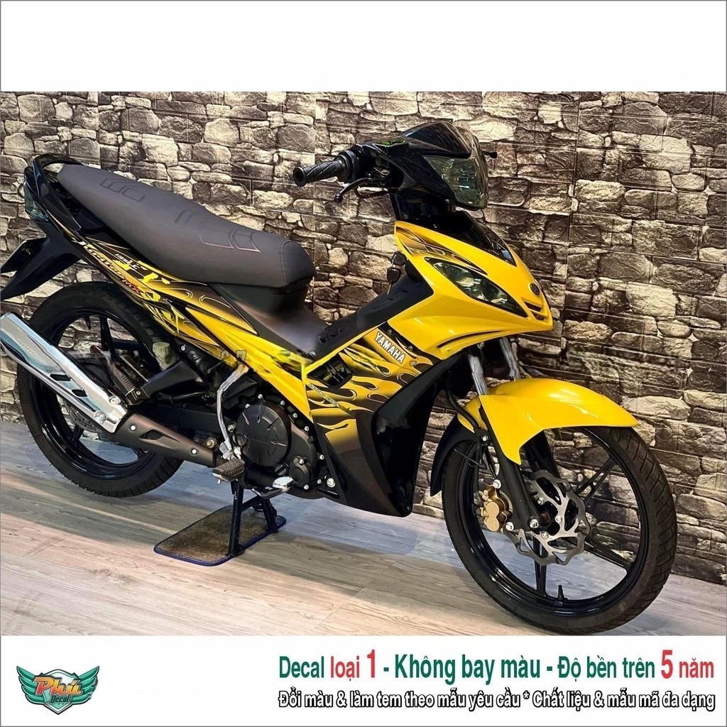 Tem rời Exciter 2005-2010 vàng đen mẫu lửa (8)