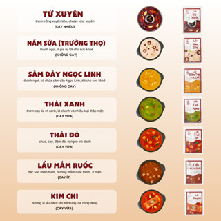 Nước Cốt Lẩu Thích Cay 7 Vị Tiện Lợi 100g Gia Vị Lẩu Đậm Đà Chuẩn Nhà Hàng