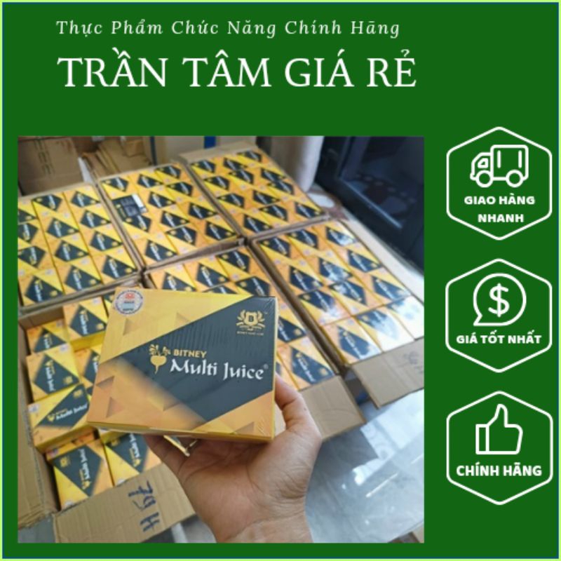 [ hương vị cũ ] Multi juice Bitney nhập khẩu Malaysia. 1 hộp 10 gói