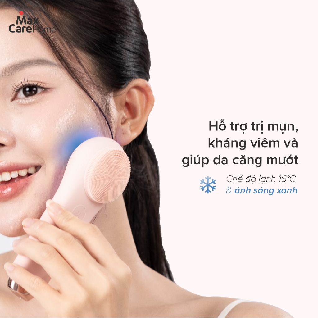 Máy Rửa Mặt Tích Hợp ĐẨY TINH CHẤT Multi-Task Maxcare ULTRA V1 Công Nghệ Ánh Sáng Đỏ/Xanh & Máy Rửa Mặt App Max999Pro | BigBuy360 - bigbuy360.vn