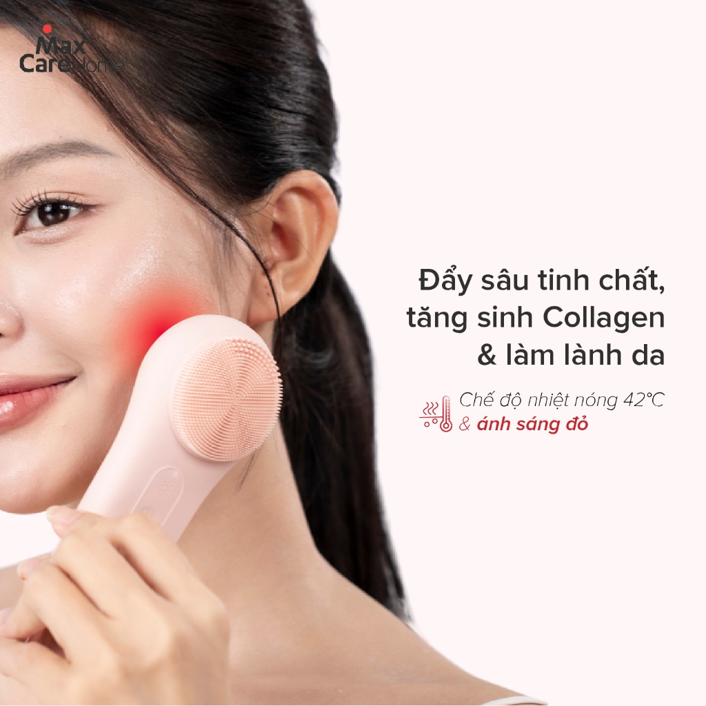 Máy Rửa Mặt Tích Hợp ĐẨY TINH CHẤT Multi-Task Maxcare ULTRA V1 Công Nghệ Ánh Sáng Đỏ/Xanh & Máy Rửa Mặt App Max999Pro | BigBuy360 - bigbuy360.vn