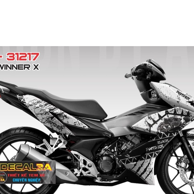 Tem trùm Winner X Black Panther DECAL 3A