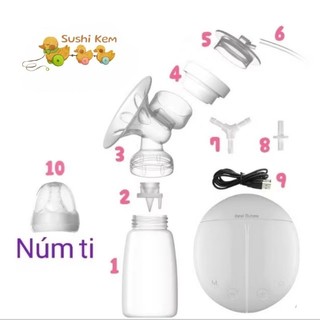 (FreeShip) Phụ kiện Máy hút sữa Real Bubee