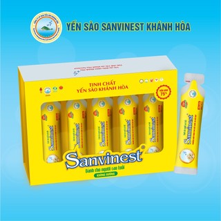  Hộp quà tặng túi 25 ML Tinh chất Yến sào Khánh Hòa Sanvinest Không đường dành cho người cao tuổi - 515QT 