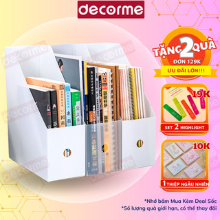 Kệ đựng sách DecorMe khay đựng tài liệu, kệ sách để bàn gấp gọn sắp xếp sách vở, tài liệu decor bàn học