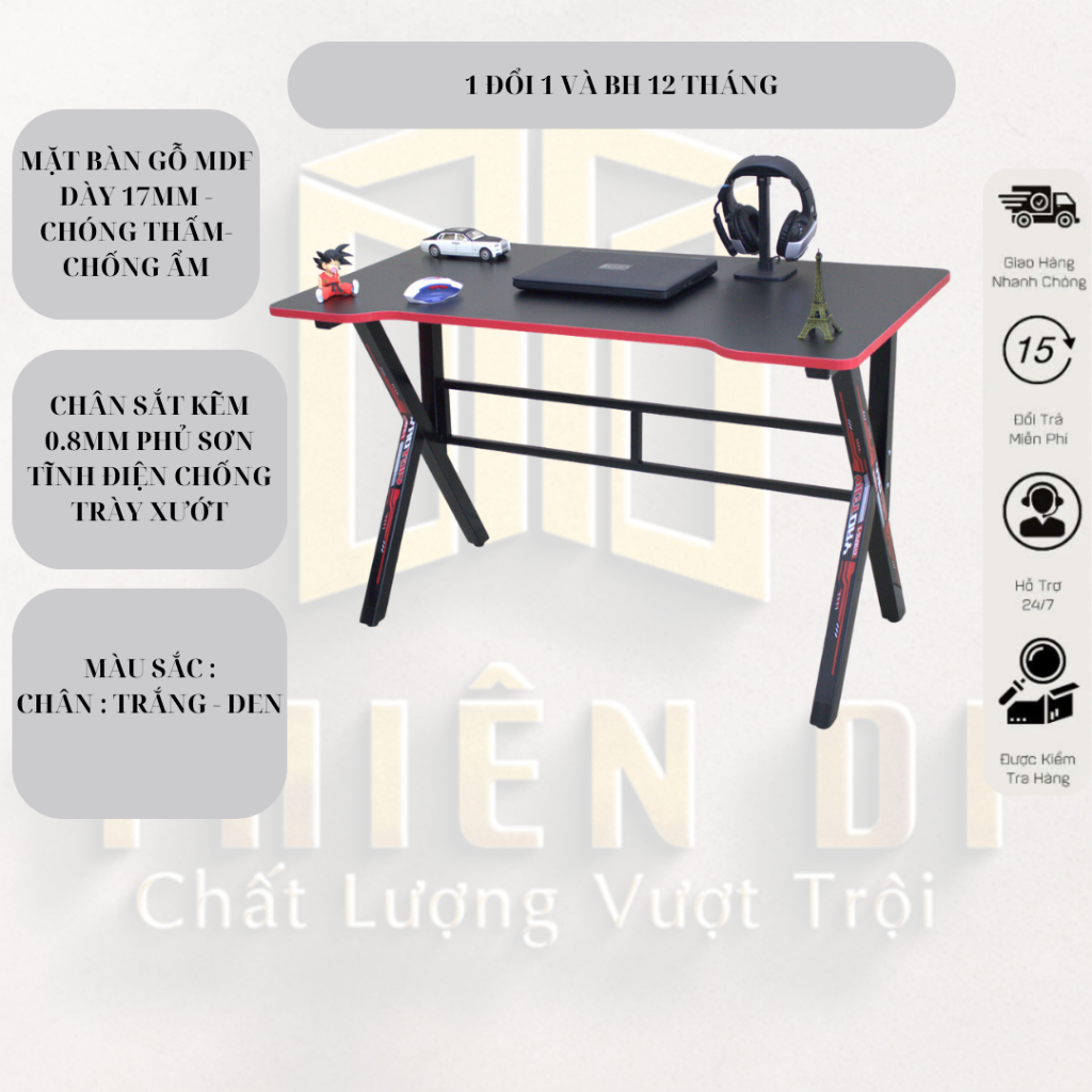 Bàn chữ k , bàn gaming khung chữ k , bàn livestream , để máy vi tính , mẫu bàn hiện đại , chắc chắn-