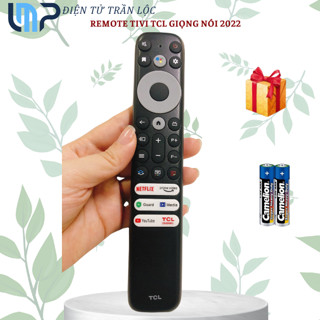 Remote điều khiển tivi TCL Giọng Nói 2022, điều khiển TV TCL Smart các dòng tivi internet -Tặng pin
