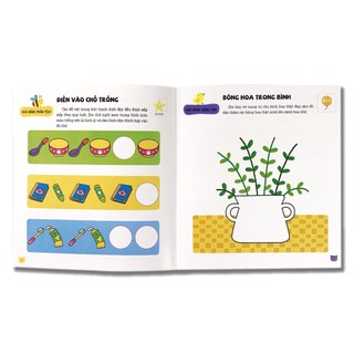Sách cho bé - Sticker Phát Triển Chỉ Số IQ - Tập 1 - Bông Hoa Đỏ BANGSON - Dành cho trẻ từ 2 tuổi