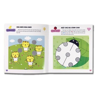Sách cho bé - Sticker Phát Triển Chỉ Số IQ - Tập 1 - Bông Hoa Đỏ BANGSON - Dành cho trẻ từ 2 tuổi
