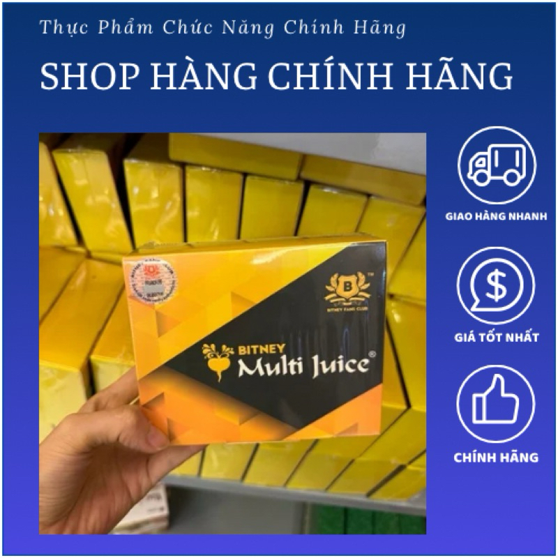[ Combo 5 hộp ] Vị Củ multi Juice Bitney Malaysia 1 hộp = 10 gói.