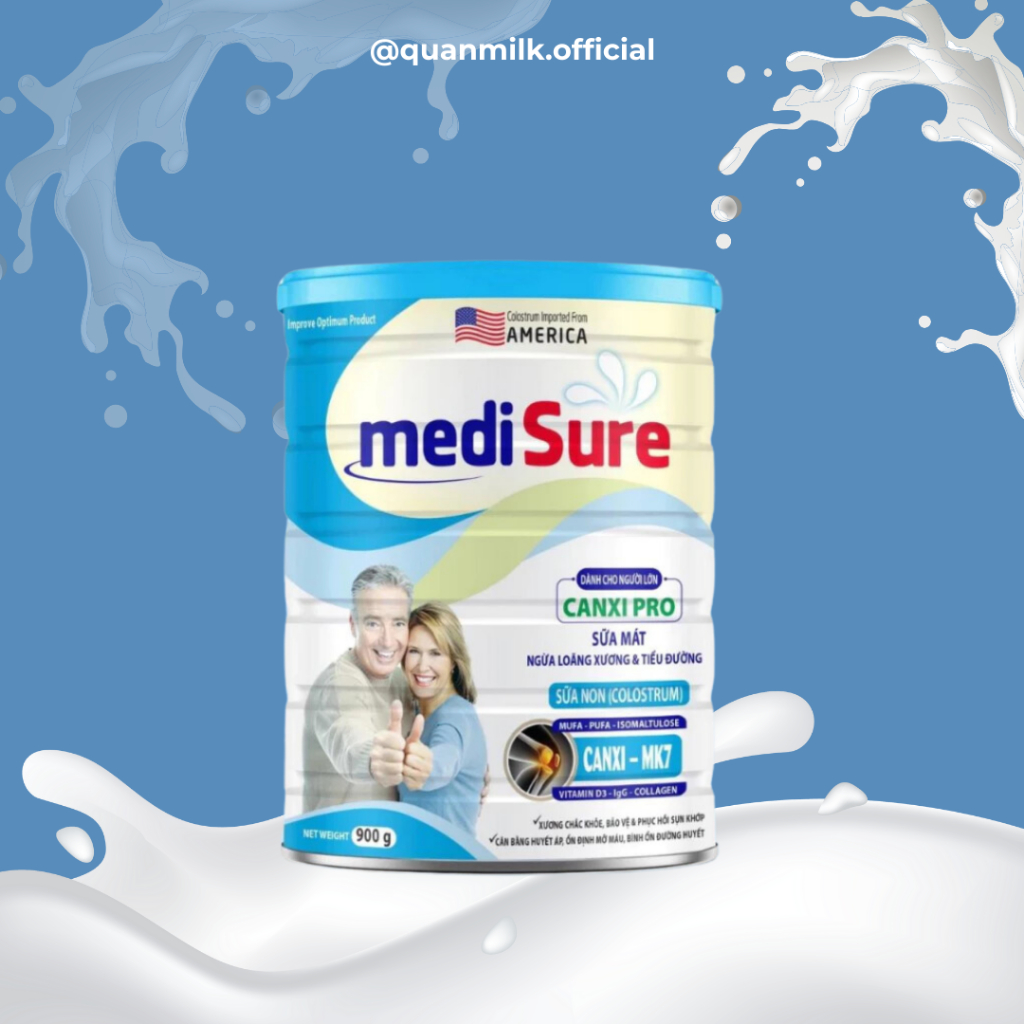Sữa Mát MediSure Canxi Pro Dành Cho Người Lớn Ngừa Loãng Xương Và Tiểu Đường