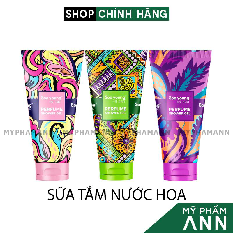 Combo Sữa Tắm Nước Hoa Soo Young Giá Sỉ Chính Hãng - Sữa Tắm Lưu Hương Lâu Tone Mùi Chuẩn Xịn