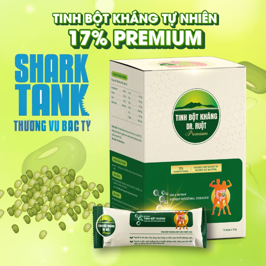Tinh Bột Kháng Dr. Ruột Việt Nam 17% PREMIUM Nuôi Dưỡng Lợi Khuẩn Đường Ruột Cân Bằng Hệ Vi Sinh