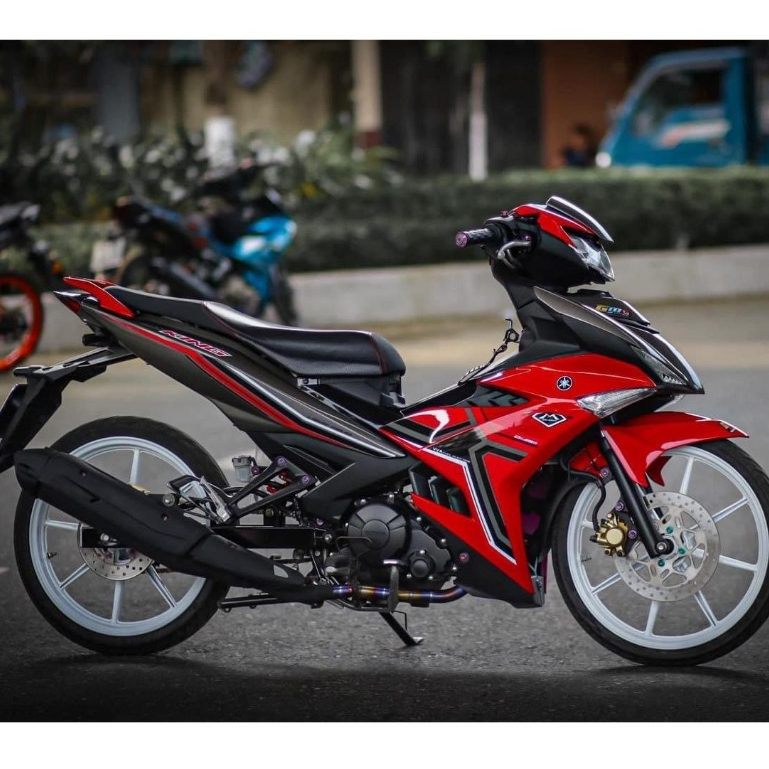 Tem rời Exciter 150 đỏ đen chỉ (8)