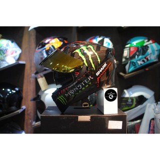 Mũ bảo hiểm Fullface ROC 05 Shark Monster đỏ