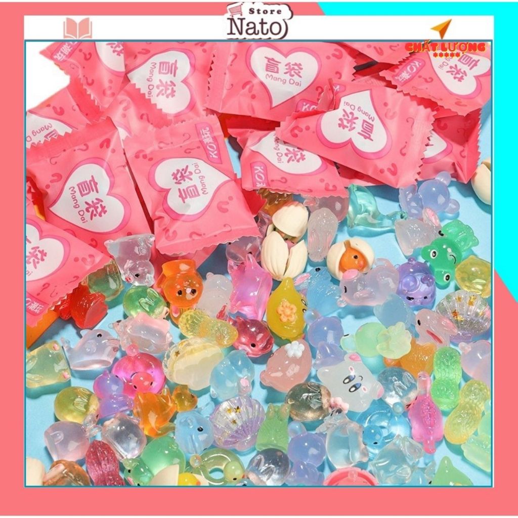 (Sỉ 2,5k )Combo 10 Túi Mù Charm Bóc Quà Bất Ngờ, Túi Mù Labubu, Sanrio, Capybara Làm Đồ Chơi Cute Quà Tặng Thú Vị