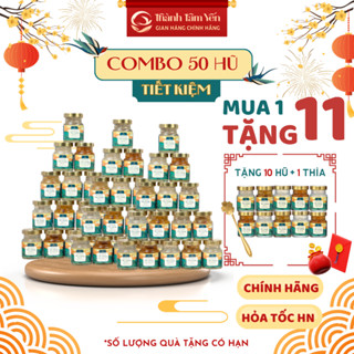 [Combo 50 Hũ Tiết Kiệm] Yến Chưng Sẵn 30% Tổ yến/ hũ 70ml Yến Sào Thành Tâm Yến - Quà sinh nhật