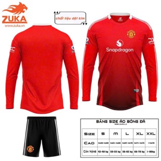  Áo đá bóng đá banh dài tay CLB  MU mới nhất 2020 2022- Vải Thun Thái thấm hút mồ hôi   cam kết y hình  