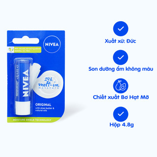 Son dưỡng môi NIVEA Original Care 4.8g