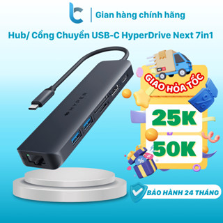 Hub/ Cổng Chuyển USB-C HyperDrive Next 7in1/ Hyperdrive Slab 7in1 HD4003GL - Hàng Chính Hãng