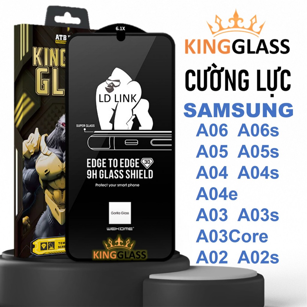 Cường lực Samsung A07 A06, A05, A05s, A04, A04s, A04e, A03, A03s, A03 Core, A02, A02s full màn
