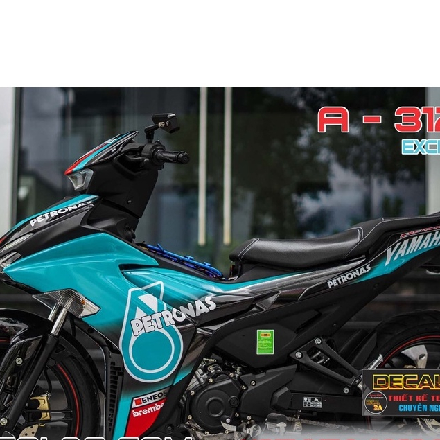 Tem trùm Exciter 155 PETRONAS DECAL 3A